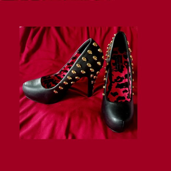 Skull Studded Heels! - Abbey Dawn by Avril Lavigne - Picture 1 of 13